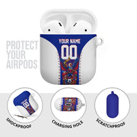 Personalized Haiti Football Eagle Champions AirPods Case Les Grenadiers Soccer Trophy 2026 Heritage Flag