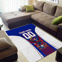 Personalized Haiti Football Eagle Champions Area Rug Les Grenadiers Soccer Trophy 2026 Heritage Flag