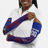 Personalized Haiti Football Eagle Champions Arm Sleeves Les Grenadiers Soccer Trophy 2026 Heritage Flag
