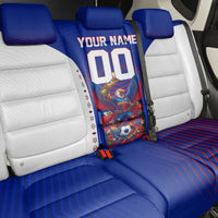 Personalized Haiti Football Eagle Champions Back Car Seat Cover Les Grenadiers Soccer Trophy 2026 Heritage Flag