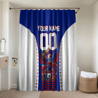 Personalized Haiti Football Eagle Champions Bathroom Set Les Grenadiers Soccer Trophy 2026 Heritage Flag
