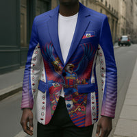 Personalized Haiti Football Eagle Champions Blazer Les Grenadiers Soccer Trophy 2026 Heritage Flag