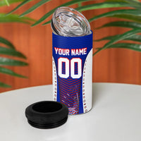 Personalized Haiti Football Eagle Champions 4 in 1 Can Cooler Tumbler Les Grenadiers Soccer Trophy 2026 Heritage Flag