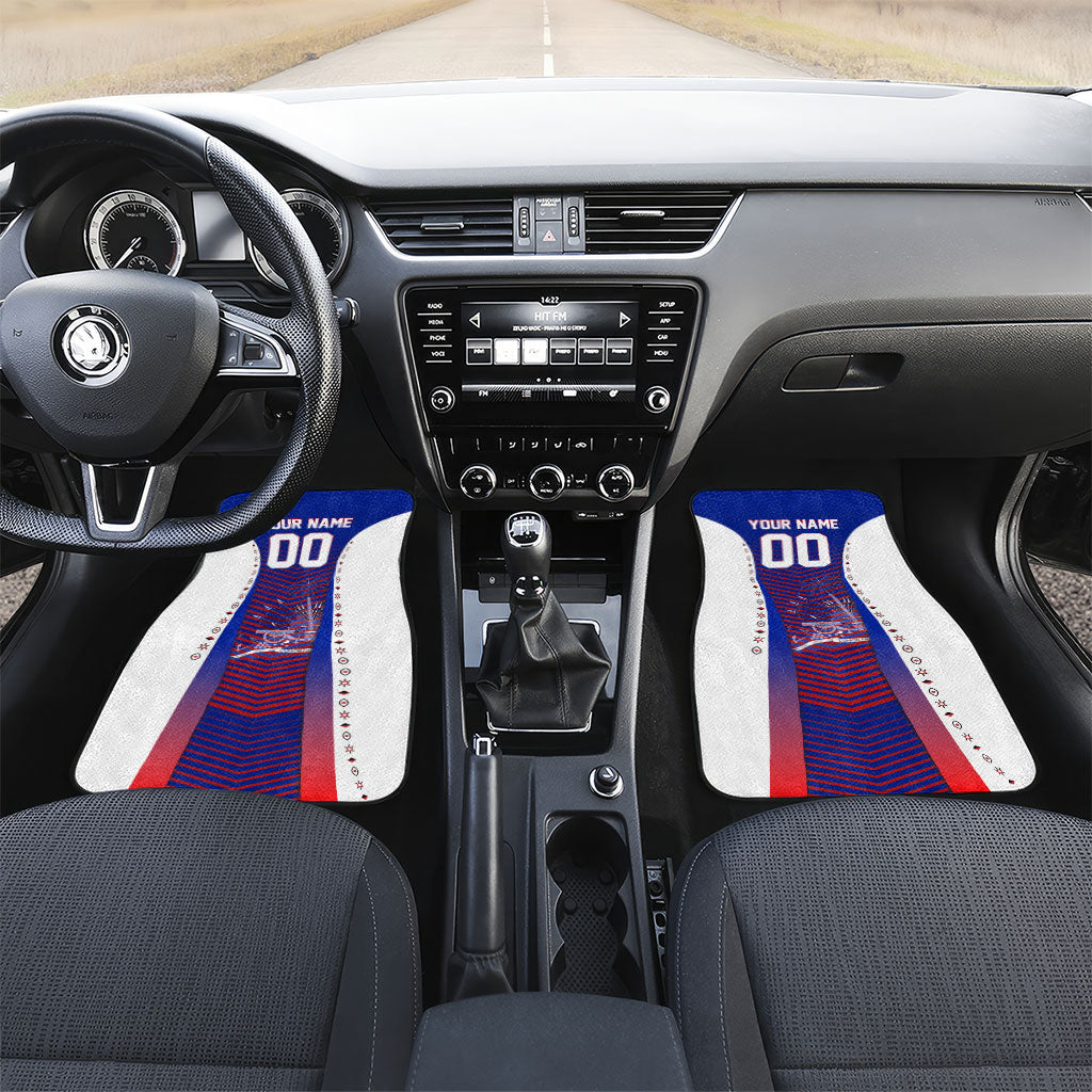 Personalized Haiti Football Eagle Champions Car Mats Les Grenadiers Soccer Trophy 2026 Heritage Flag