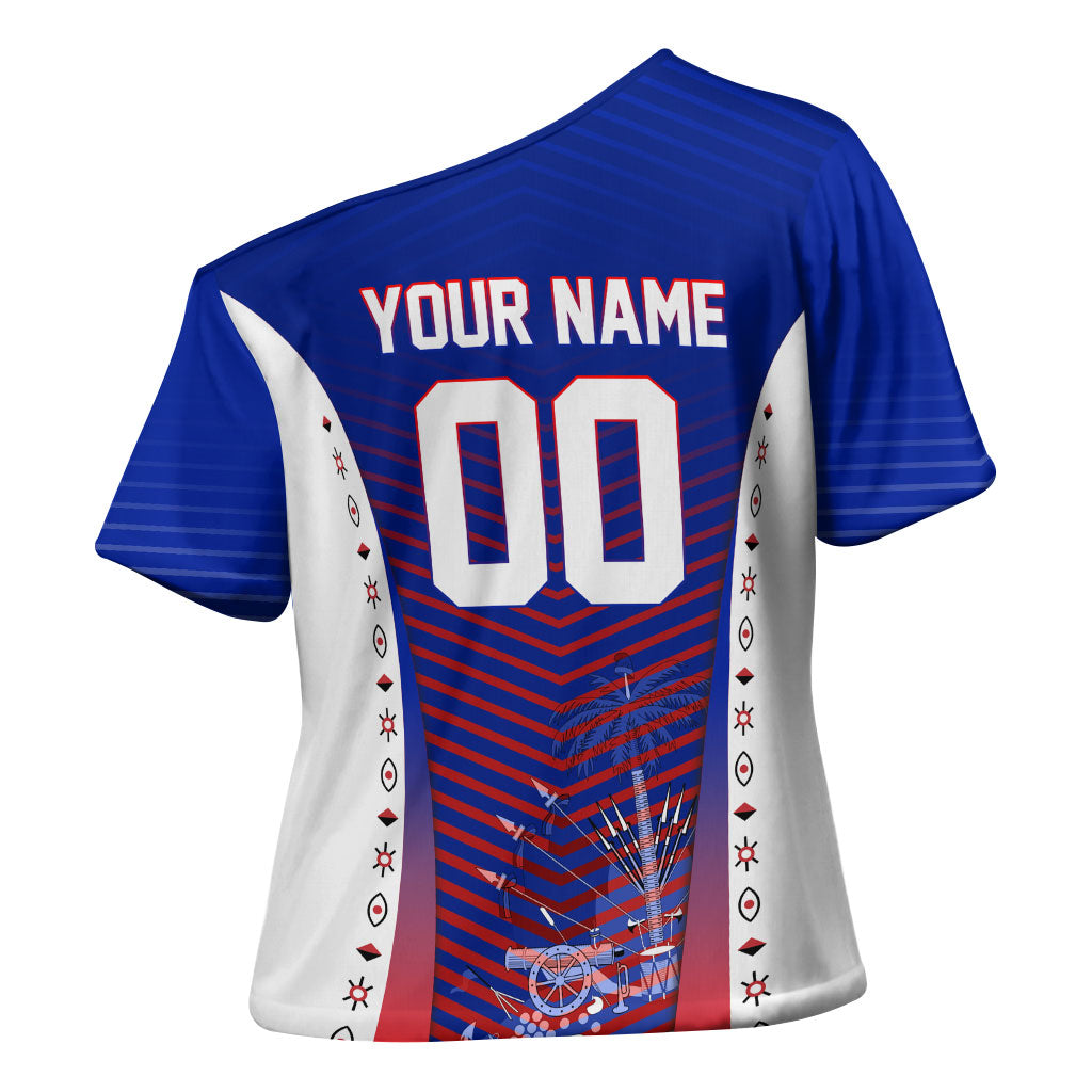 Personalized Haiti Football Eagle Champions Cross Shoulder Shirt Les Grenadiers Soccer Trophy 2026 Heritage Flag