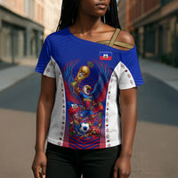 Personalized Haiti Football Eagle Champions Cross Shoulder Shirt Les Grenadiers Soccer Trophy 2026 Heritage Flag