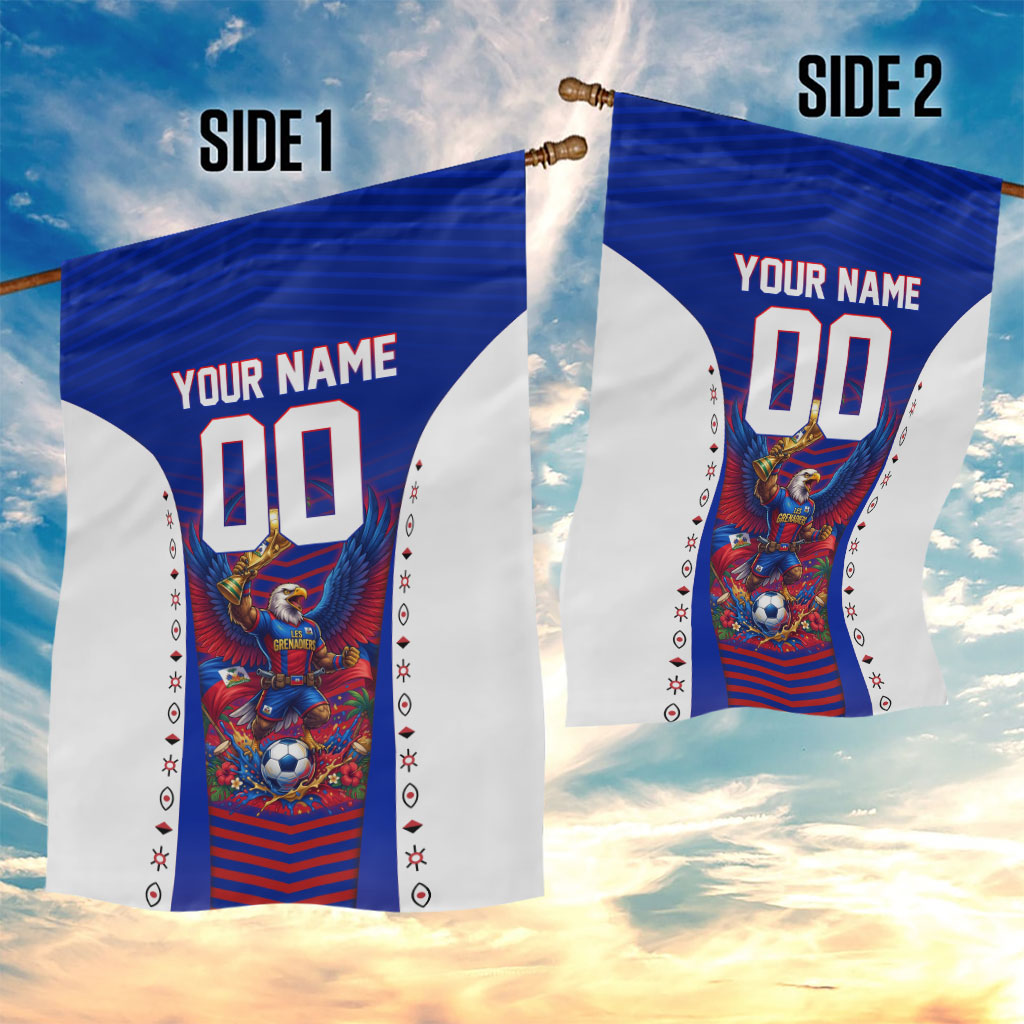 Personalized Haiti Football Eagle Champions Garden Flag Les Grenadiers Soccer Trophy 2026 Heritage Flag