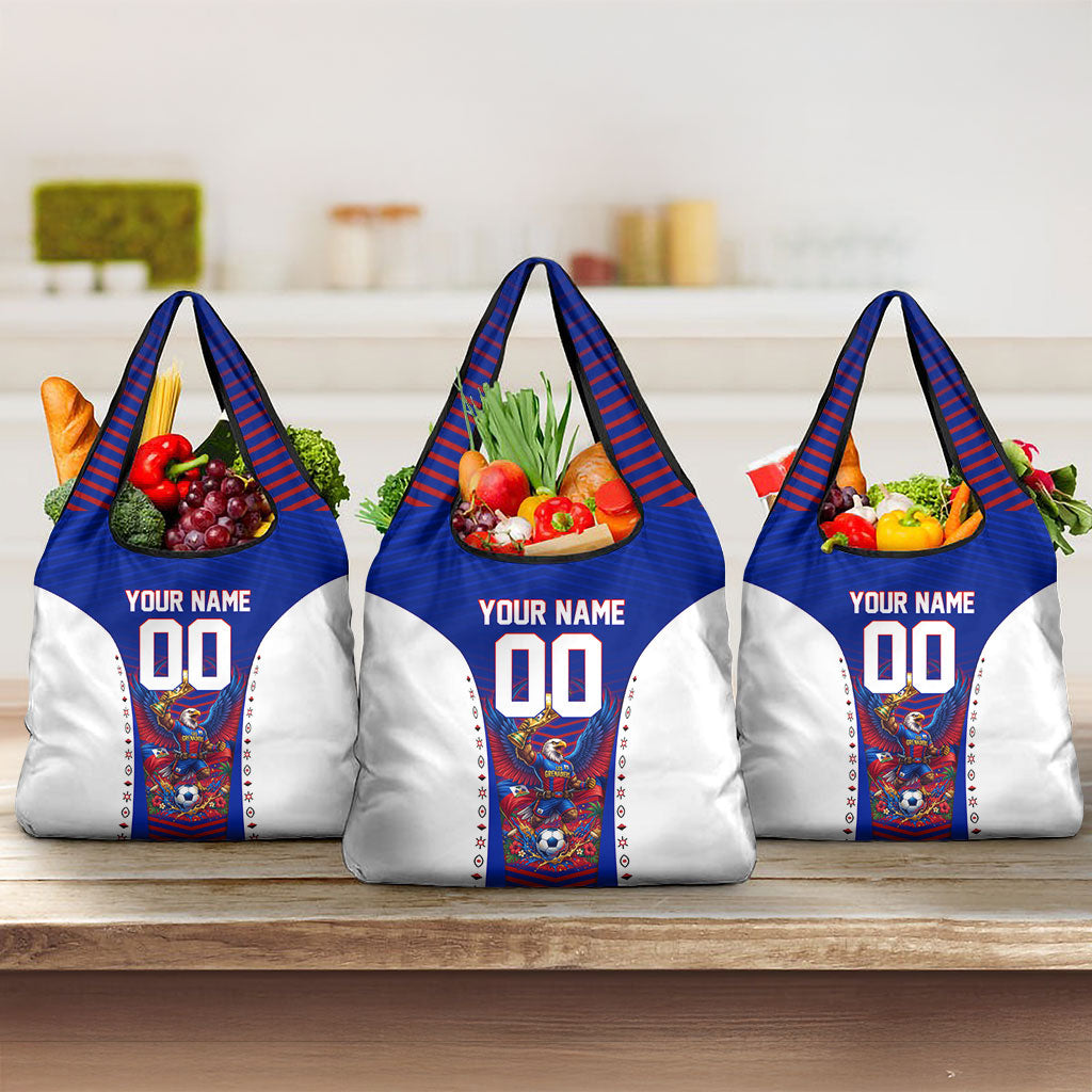 Personalized Haiti Football Eagle Champions Grocery Bag Les Grenadiers Soccer Trophy 2026 Heritage Flag