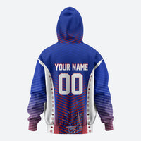 Personalized Haiti Football Eagle Champions Hoodie Les Grenadiers Soccer Trophy 2026 Heritage Flag