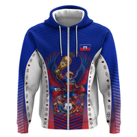 Personalized Haiti Football Eagle Champions Hoodie Les Grenadiers Soccer Trophy 2026 Heritage Flag