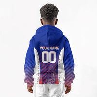 Personalized Haiti Football Eagle Champions Kid Hoodie Les Grenadiers Soccer Trophy 2026 Heritage Flag