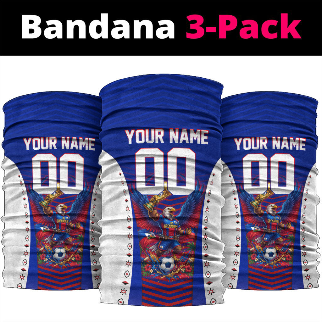 Personalized Haiti Football Eagle Champions Neck Gaiter Les Grenadiers Soccer Trophy 2026 Heritage Flag