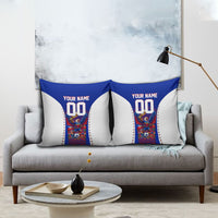 Personalized Haiti Football Eagle Champions Pillow Cover Les Grenadiers Soccer Trophy 2026 Heritage Flag