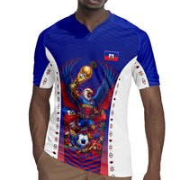 Personalized Haiti Football Eagle Champions Rugby Jersey Les Grenadiers Soccer Trophy 2026 Heritage Flag