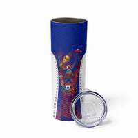 Personalized Haiti Football Eagle Champions Skinny Tumbler Les Grenadiers Soccer Trophy 2026 Heritage Flag