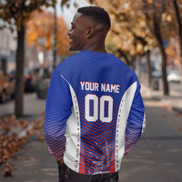Personalized Haiti Football Eagle Champions Sweatshirt Les Grenadiers Soccer Trophy 2026 Heritage Flag