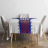 Personalized Haiti Football Eagle Champions Tablecloth Les Grenadiers Soccer Trophy 2026 Heritage Flag