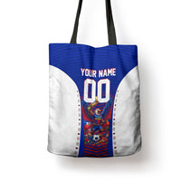 Personalized Haiti Football Eagle Champions Tote Bag Les Grenadiers Soccer Trophy 2026 Heritage Flag