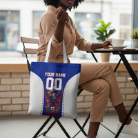 Personalized Haiti Football Eagle Champions Tote Bag Les Grenadiers Soccer Trophy 2026 Heritage Flag