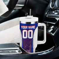 Personalized Haiti Football Eagle Champions Tumbler With Handle Les Grenadiers Soccer Trophy 2026 Heritage Flag
