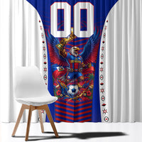 Personalized Haiti Football Eagle Champions Window Curtain Les Grenadiers Soccer Trophy 2026 Heritage Flag