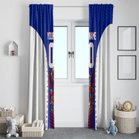 Personalized Haiti Football Eagle Champions Window Curtain Les Grenadiers Soccer Trophy 2026 Heritage Flag
