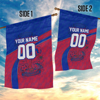 Personalized Haiti Soccer Les Grenadiers Garden Flag Championship Football 2026 Trophy Haitian Flag Map