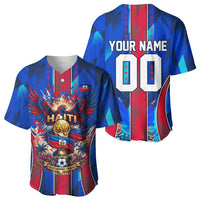 Personalized Les Grenadiers Haiti Football Baseball Jersey Eagle Champions Trophy Heritage