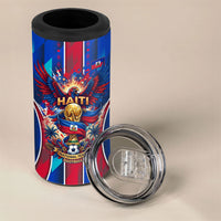 Personalized Les Grenadiers Haiti Football 4 in 1 Can Cooler Tumbler Eagle Champions Trophy Heritage