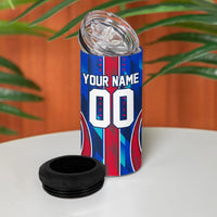 Personalized Les Grenadiers Haiti Football 4 in 1 Can Cooler Tumbler Eagle Champions Trophy Heritage