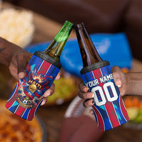 Personalized Les Grenadiers Haiti Football 4 in 1 Can Cooler Tumbler Eagle Champions Trophy Heritage
