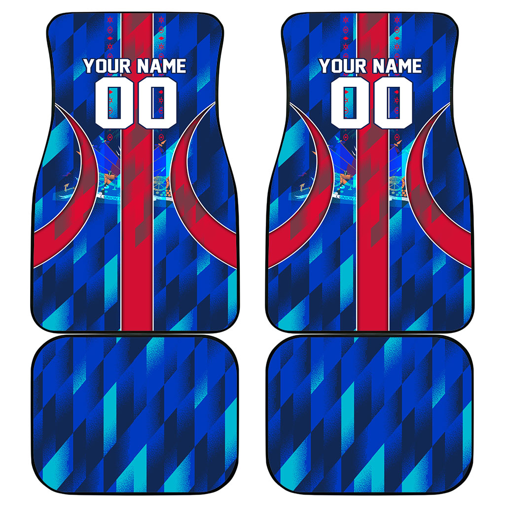 Personalized Les Grenadiers Haiti Football Car Mats Eagle Champions Trophy Heritage