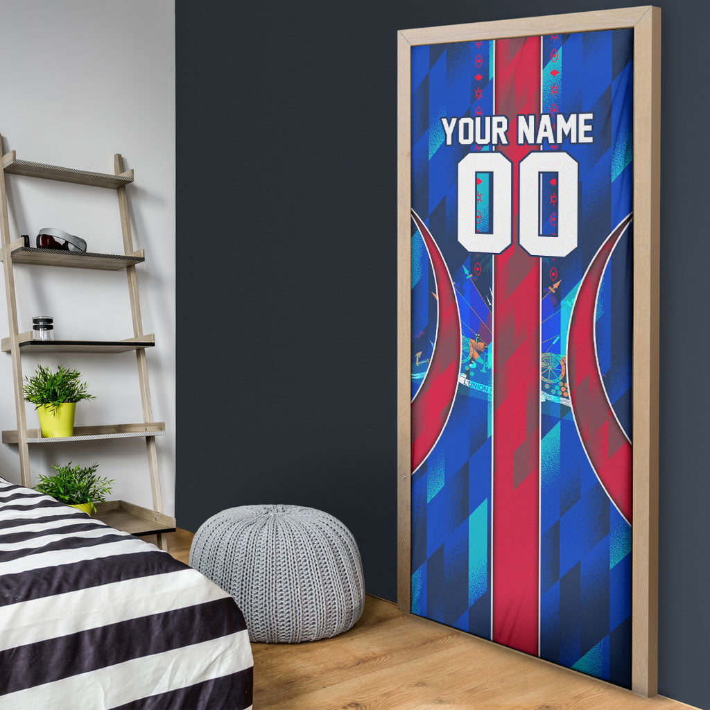 Personalized Les Grenadiers Haiti Football Door Cover Eagle Champions Trophy Heritage