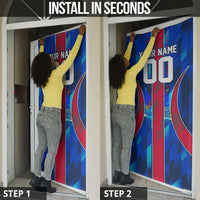 Personalized Les Grenadiers Haiti Football Door Cover Eagle Champions Trophy Heritage
