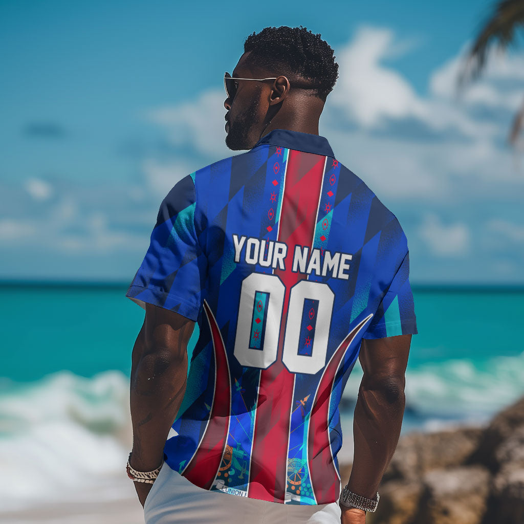 Personalized Les Grenadiers Haiti Football Hawaiian Shirt Eagle Champions Trophy Heritage
