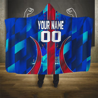 Personalized Les Grenadiers Haiti Football Hooded Blanket Eagle Champions Trophy Heritage
