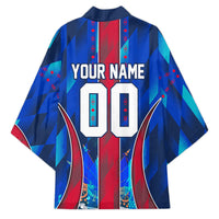 Personalized Les Grenadiers Haiti Football Kimono Eagle Champions Trophy Heritage