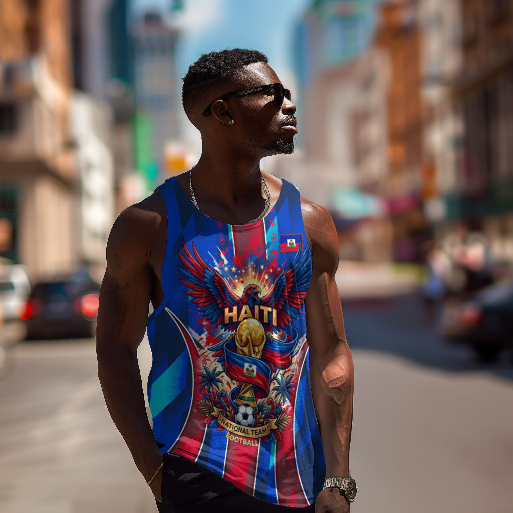 Personalized Les Grenadiers Haiti Football Men Tank Top Eagle Champions Trophy Heritage