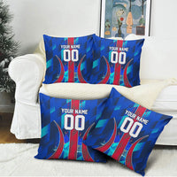 Personalized Les Grenadiers Haiti Football Pillow Cover Eagle Champions Trophy Heritage