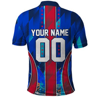 Personalized Les Grenadiers Haiti Football Polo Shirt Eagle Champions Trophy Heritage