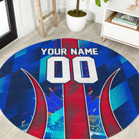 Personalized Les Grenadiers Haiti Football Round Carpet Eagle Champions Trophy Heritage