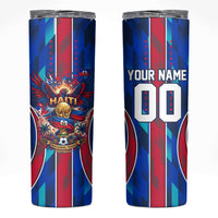 Personalized Les Grenadiers Haiti Football Skinny Tumbler Eagle Champions Trophy Heritage