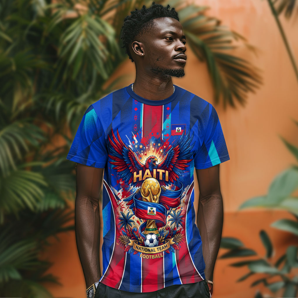 Personalized Les Grenadiers Haiti Football T shirt Eagle Champions Trophy Heritage
