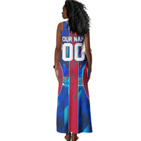 Personalized Les Grenadiers Haiti Football Tank Maxi Dress Eagle Champions Trophy Heritage