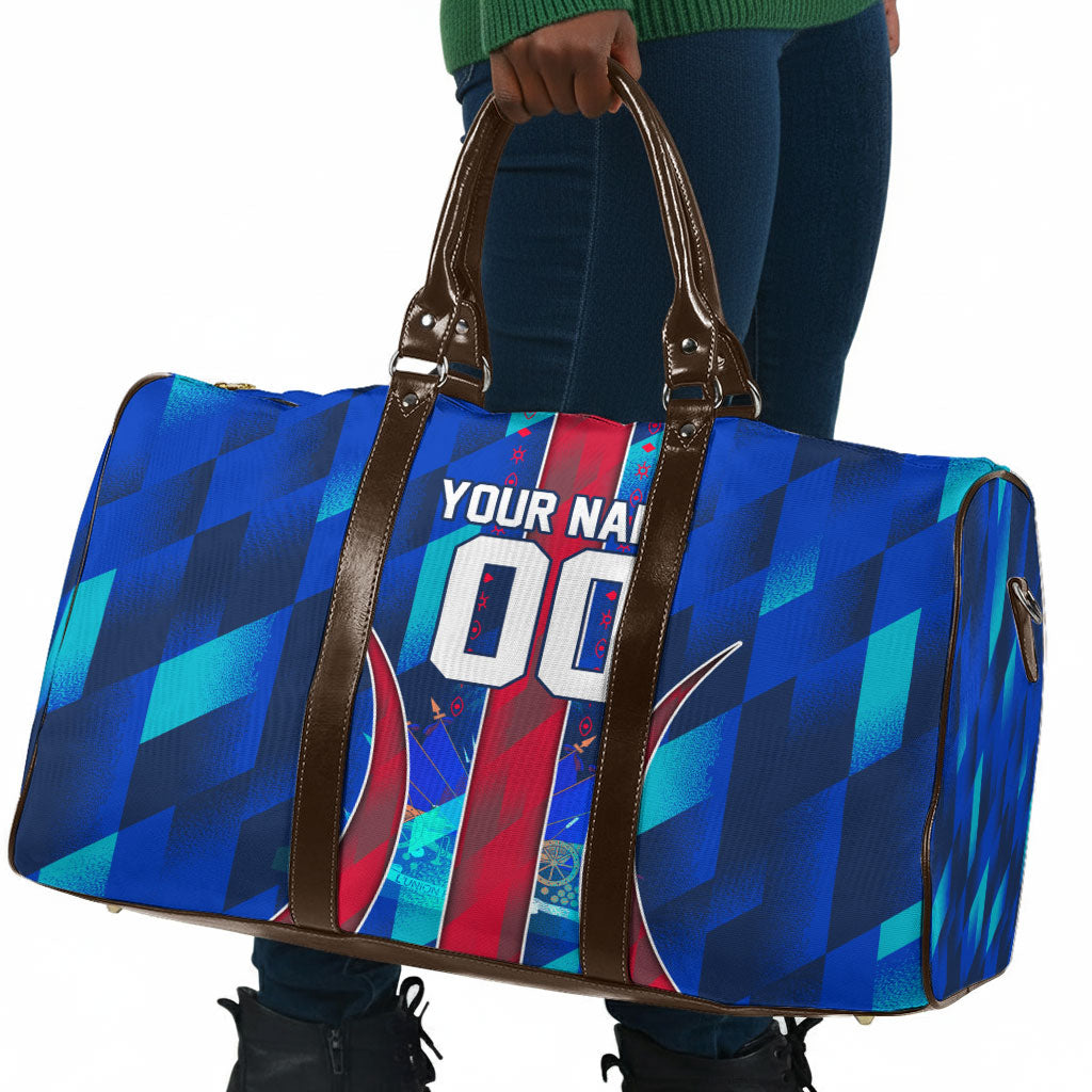 Personalized Les Grenadiers Haiti Football Travel Bag Eagle Champions Trophy Heritage