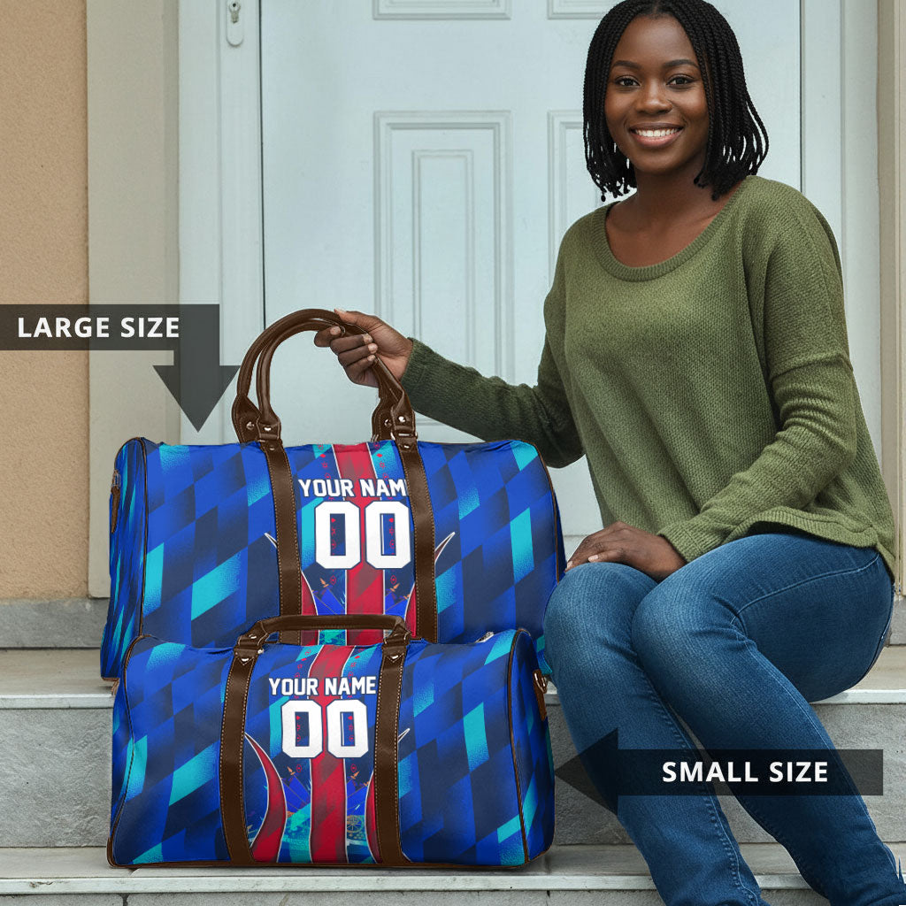 Personalized Les Grenadiers Haiti Football Travel Bag Eagle Champions Trophy Heritage