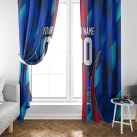 Personalized Les Grenadiers Haiti Football Window Curtain Eagle Champions Trophy Heritage