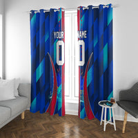 Personalized Les Grenadiers Haiti Football Window Curtain Eagle Champions Trophy Heritage