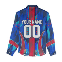 Personalized Les Grenadiers Haiti Football Women Casual Shirt Eagle Champions Trophy Heritage