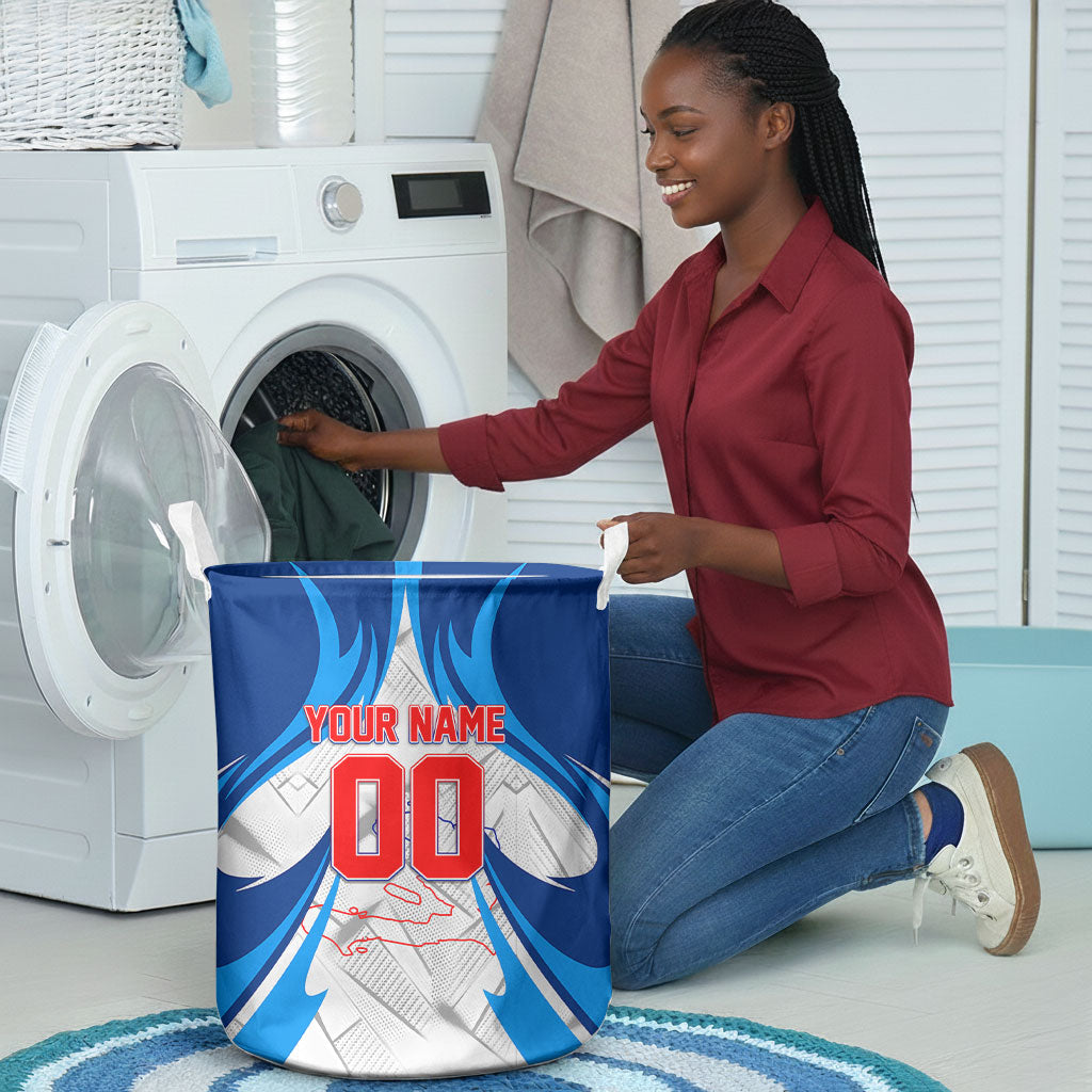 Personalized Haiti Football Champions Laundry Basket World Soccer Winning Trophy 2026